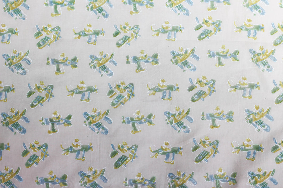 Fabric -Plane in Light Peach