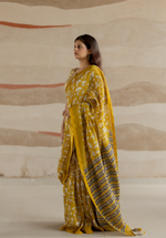 GOLDEN MUSHROOM - Chanderi Saree