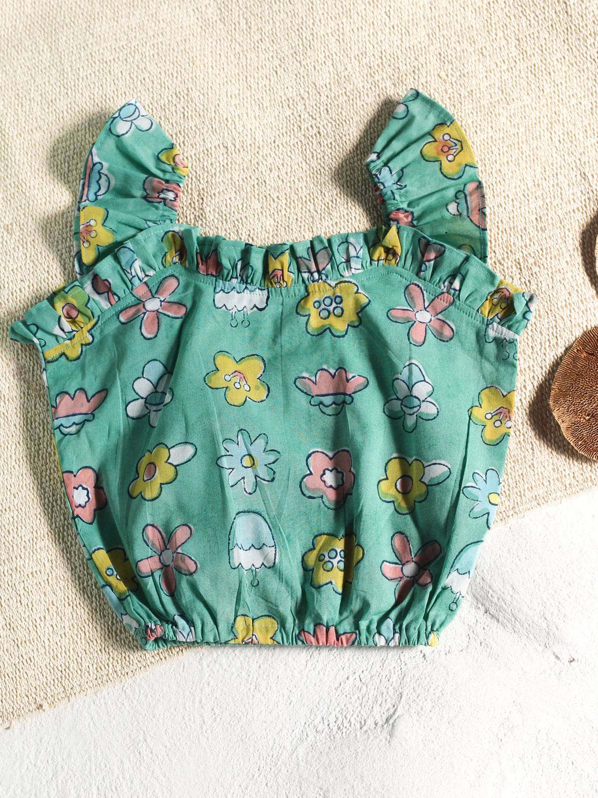 Mint Flower Top & Skort Set