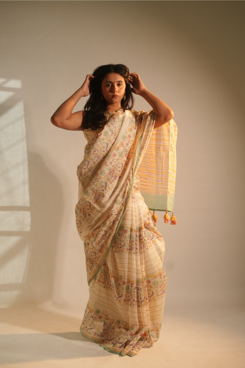 Anandi Chanderi Saree