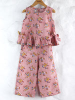 PINK PLANE TOP & PANT SET