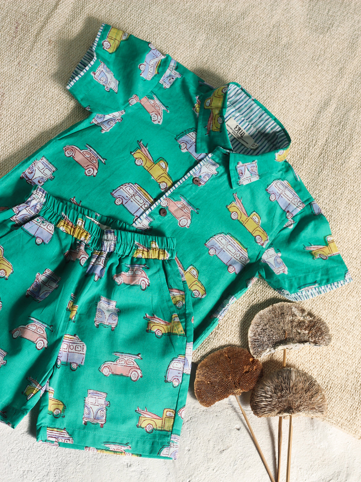 KIDS CAMPER VAN SHIRT & SHORT SET
