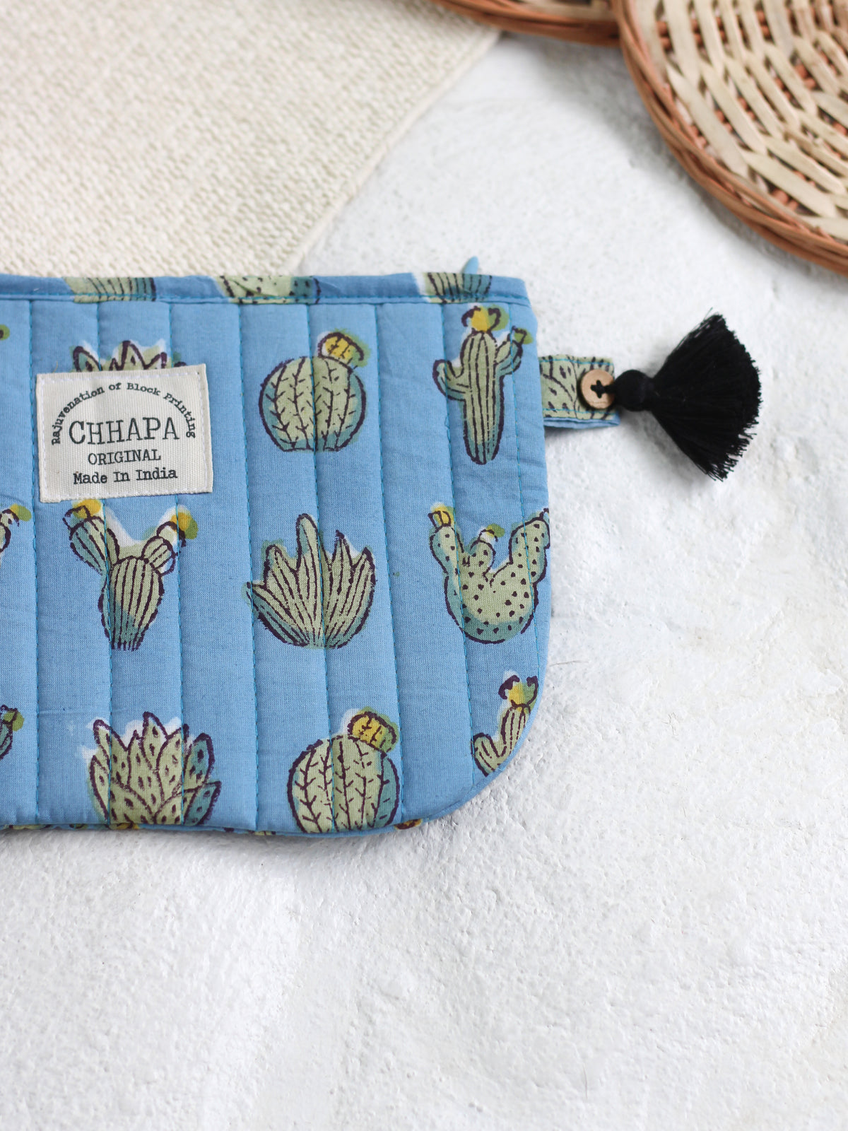 SKYBLUE CACTUS POUCH
