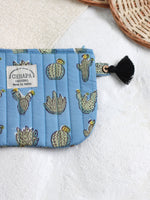 SKYBLUE CACTUS POUCH
