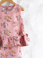 PINK PLANE TOP & PANT SET