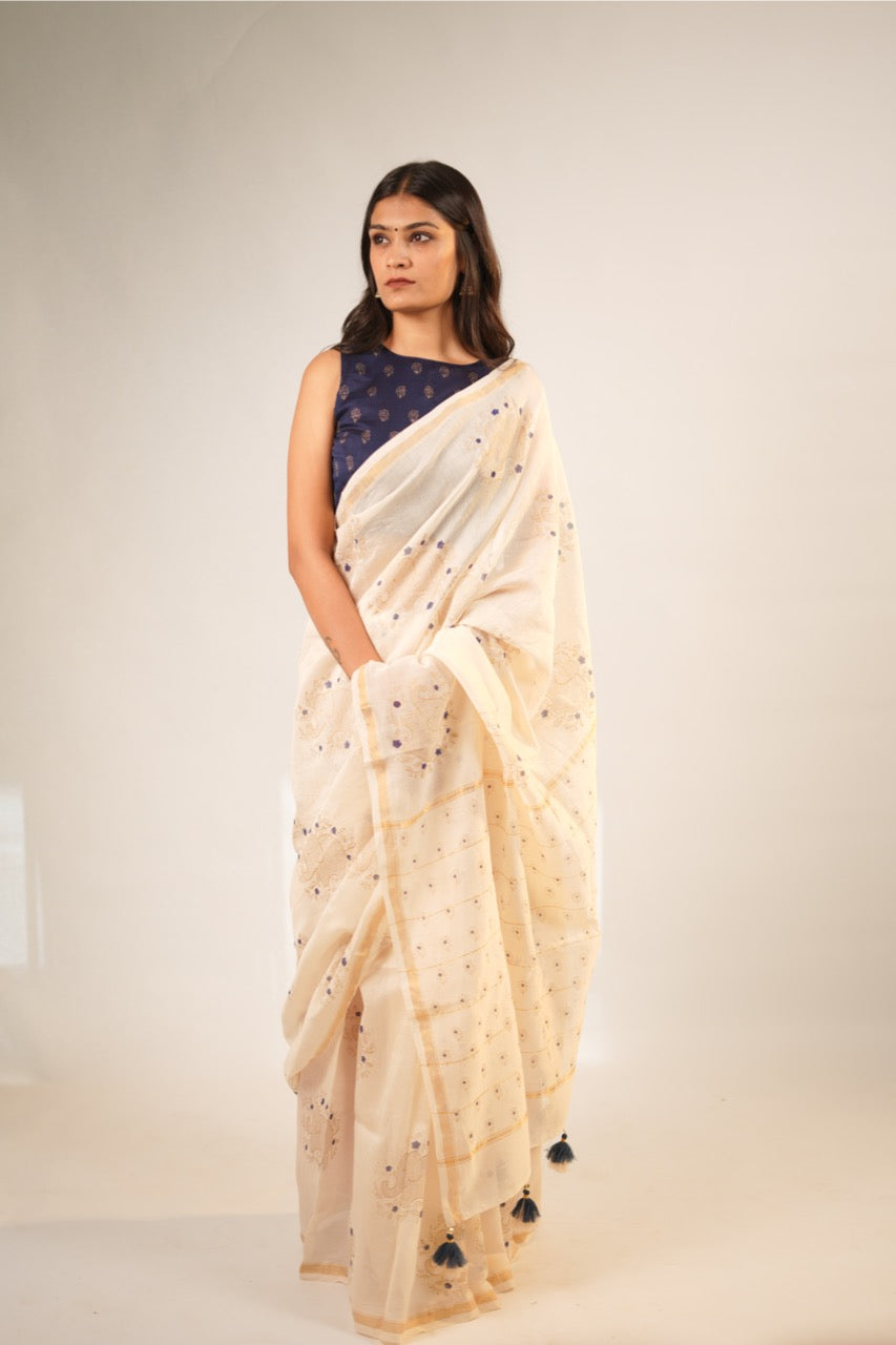 Gajmoti Chanderi Saree