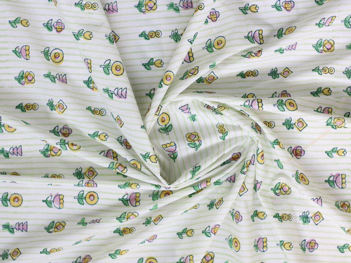 Fabric - Kusum in White