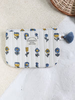 BLUE FLOWER POUCH
