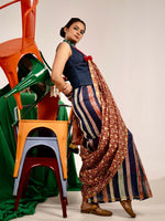 Tangerine Tashan Chanderi Saree