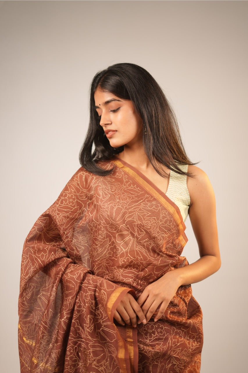 Madhumalti Chanderi Saree