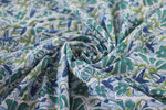 Fabric - Hummingbird in Blue & Greens