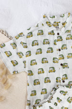 AUTO-RICKSHAW MUSLIN SHIRT & SHORT SET