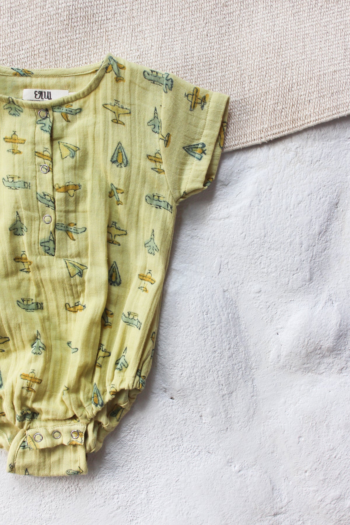 BABY MUSLIN AEROPLANE ROMPER