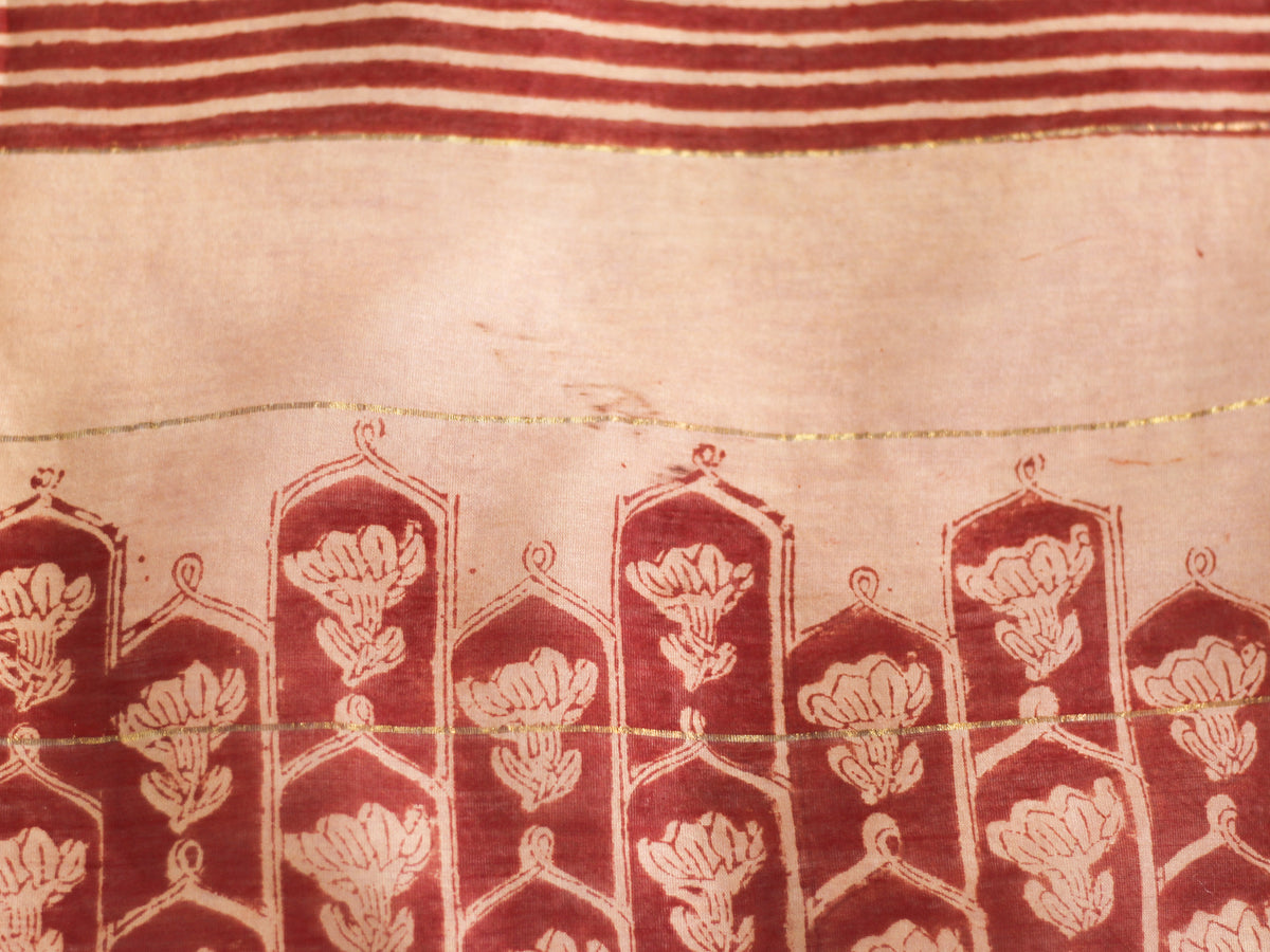 ETI- MYSTIC MAROON JAAL DELIGHT SAREE 😊
