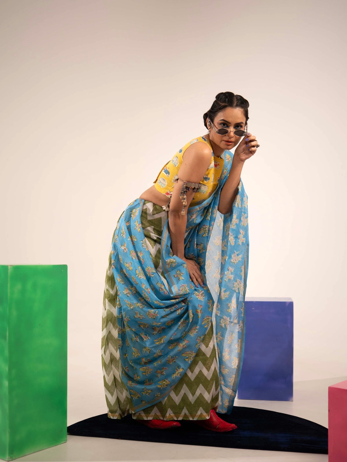 Retro Safar Chanderi Saree