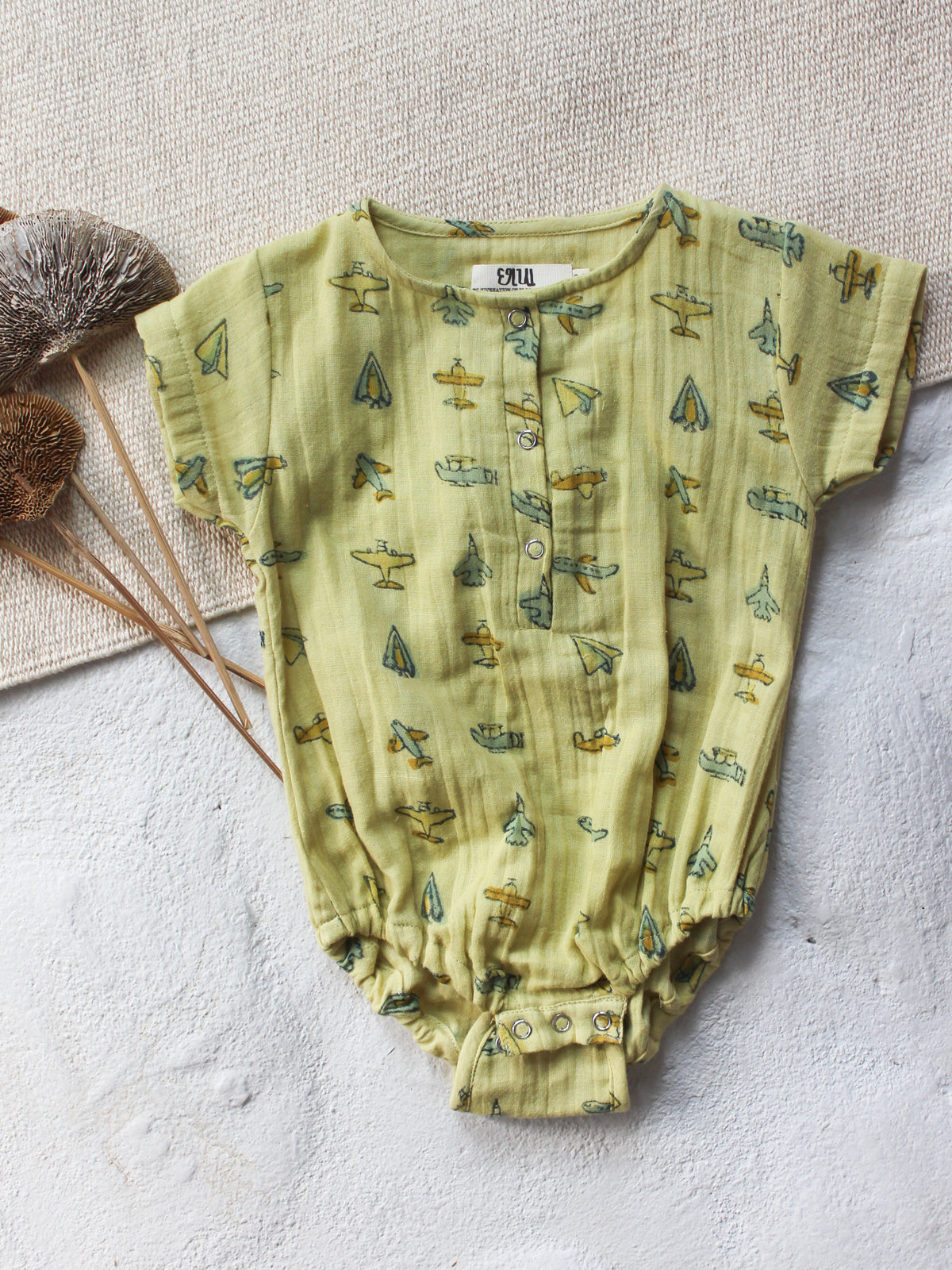 BABY MUSLIN AEROPLANE ROMPER