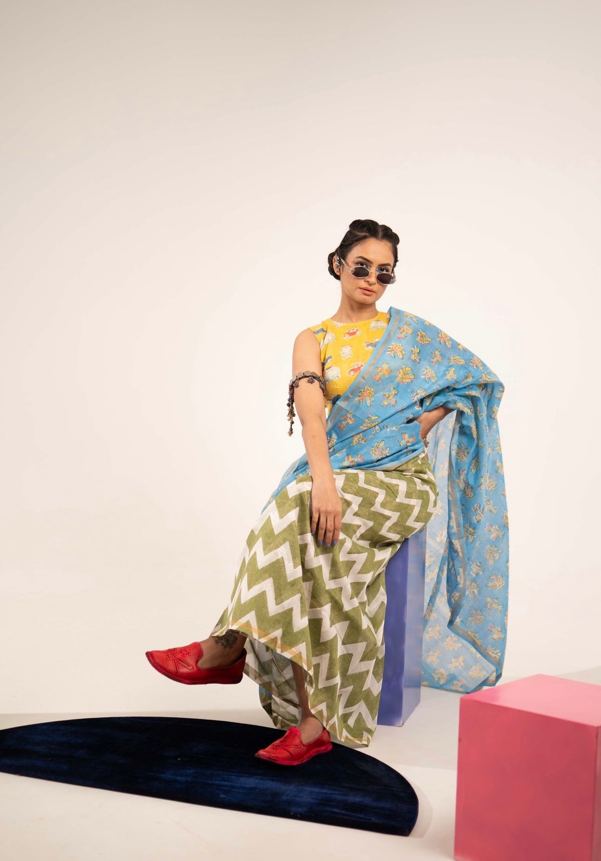 Retro Safar Chanderi Saree