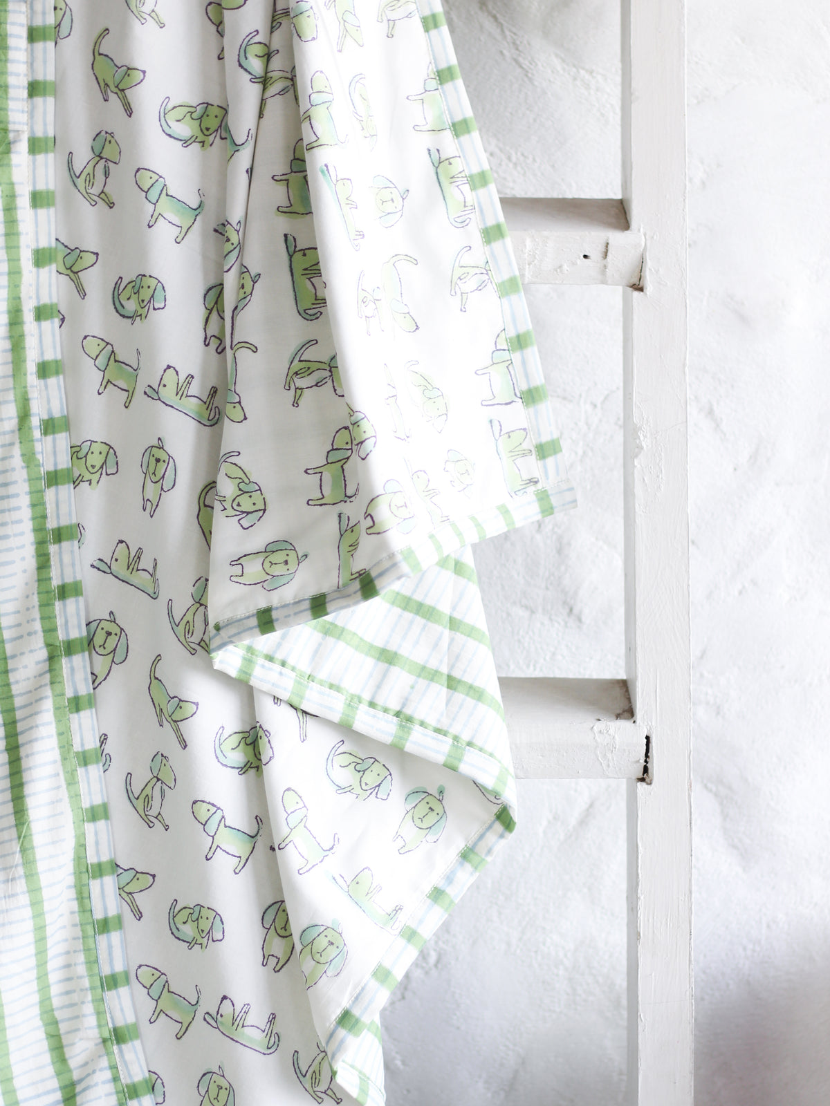 Kids Quilts - White Dog Doodles