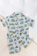 CAMPER VAN MUSLIN SHIRT & SHORT SET
