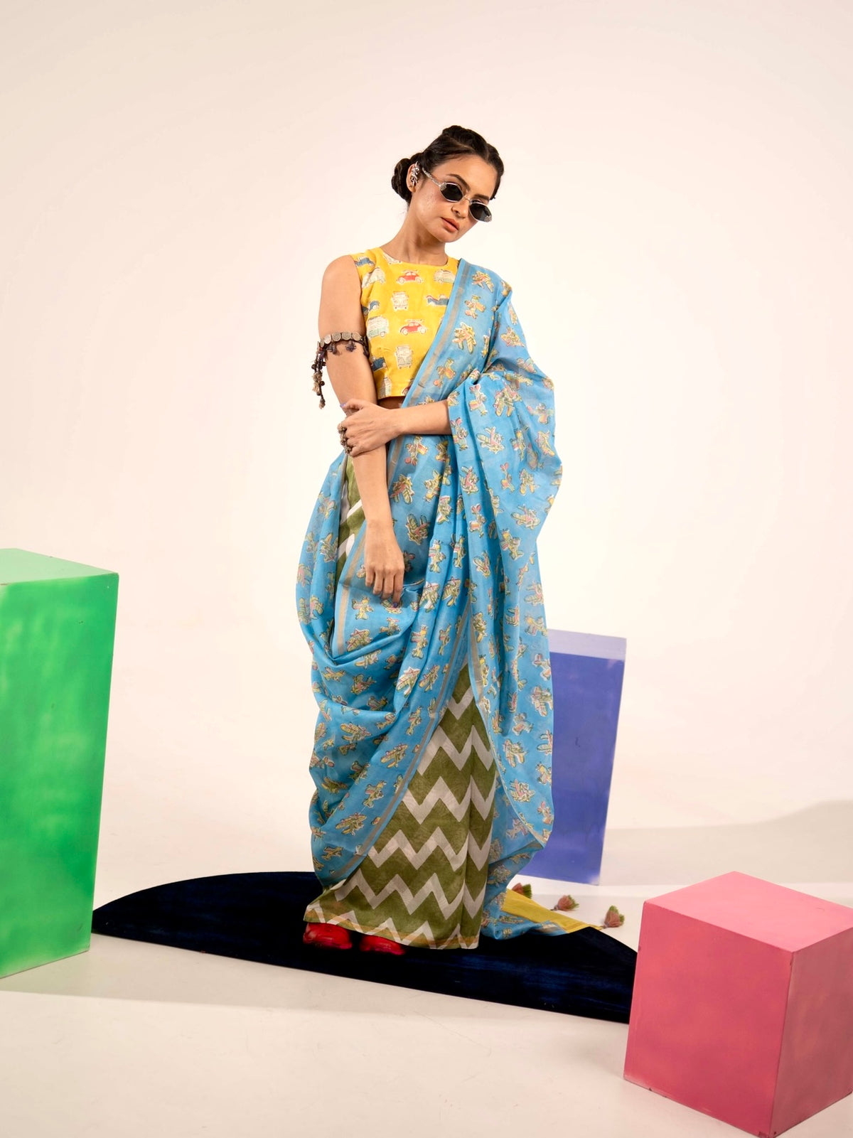Retro Safar Chanderi Saree