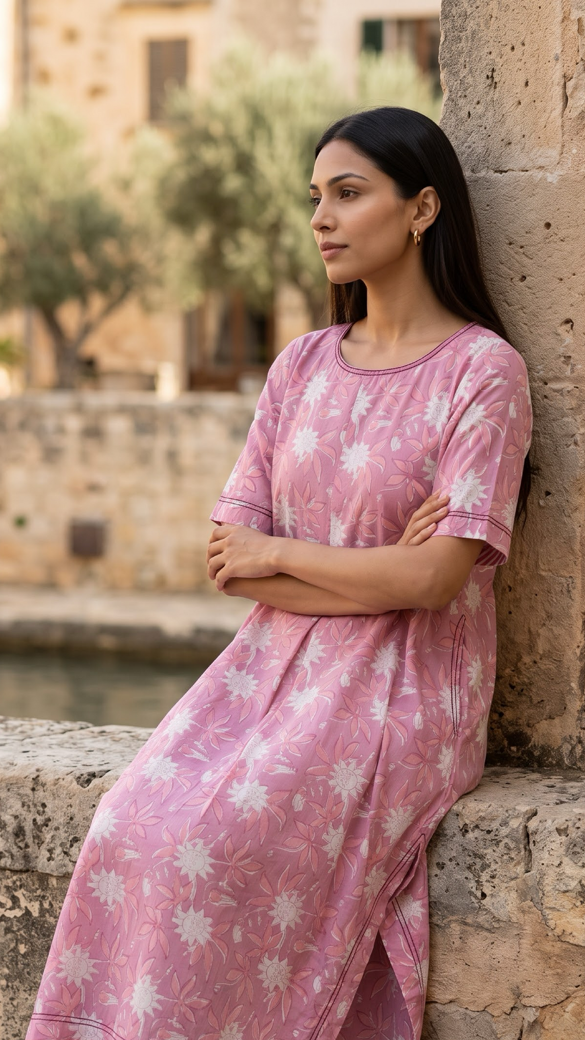 Blossom Pink Jaal Dress
