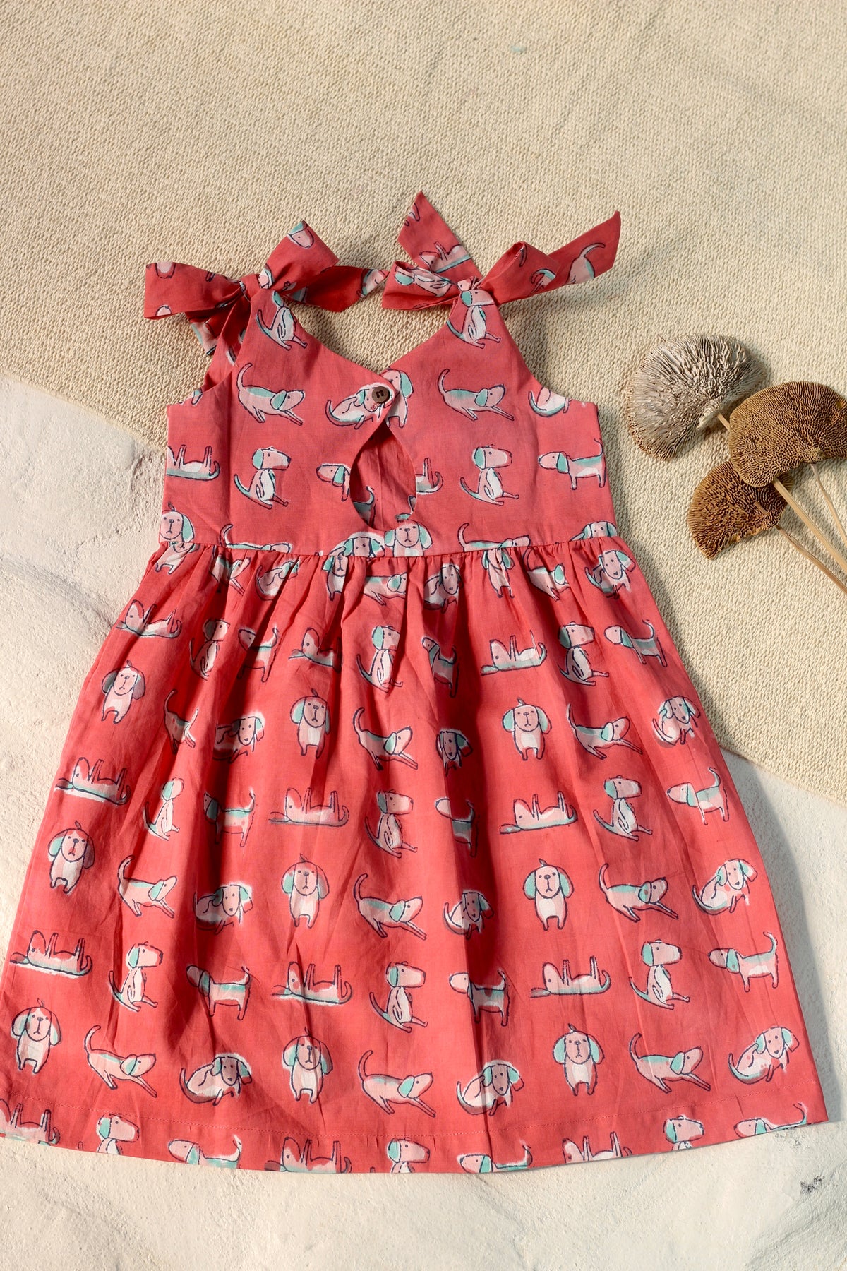 Dog Shoulder Bow Dress