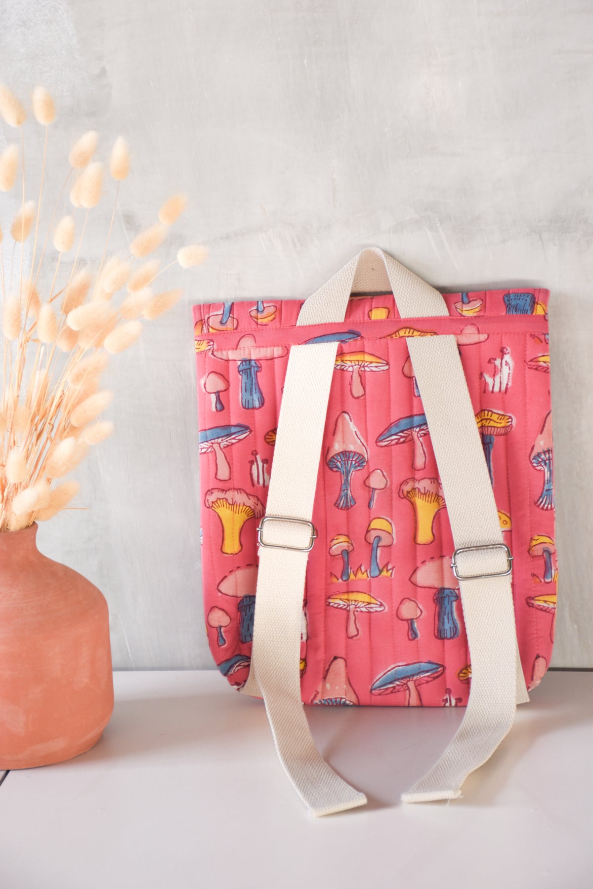 KIDS - PINK MUSHROOM BAG