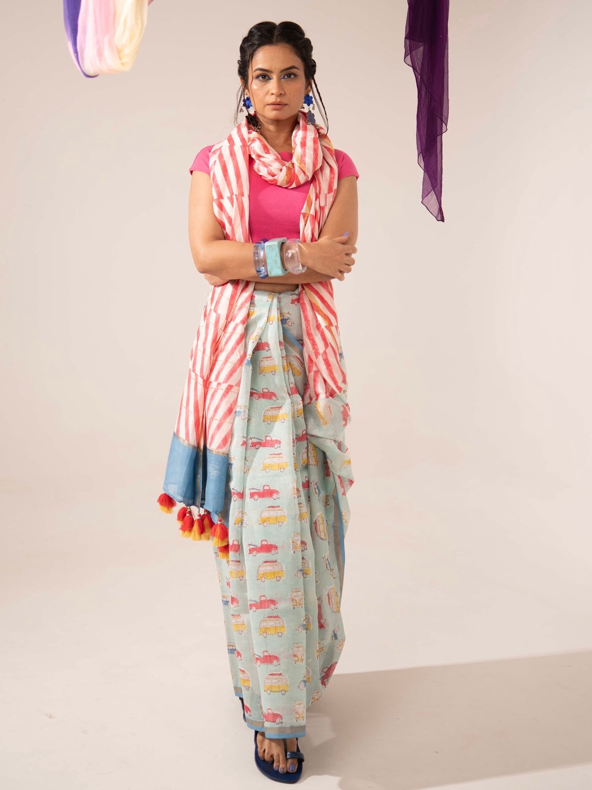 Fiesta Chaderi Saree