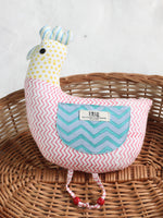 KIDS PASTEL SOFT TOY HEN