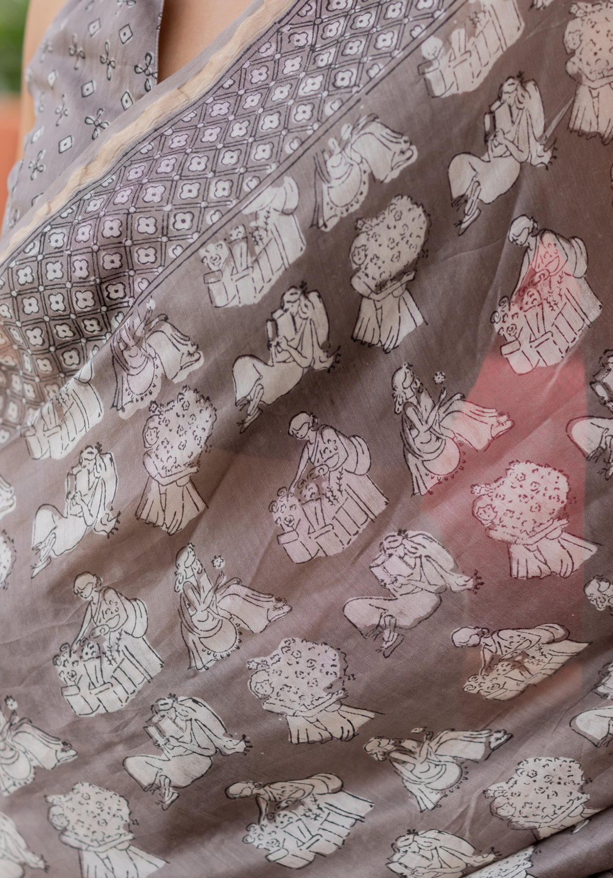 GIRL AT LEISURE - Chanderi Saree