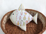 WHITE PASTEL FISH SOFT TOY