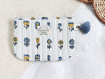 BLUE FLOWER POUCH