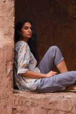 Grey Mushroom Mist Top