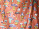 Kids Quilts - Rust Orange Mushroom