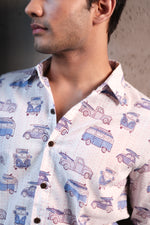 SHIRT - White Retro Camper Van