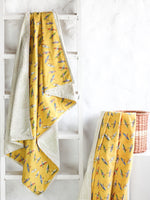 Kids Quilts - Yellow kayaking Doodles