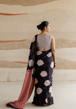 MIDNIGHT ELEPHANT – Mul Cotton Saree