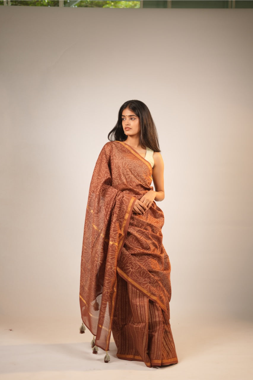Madhumalti Chanderi Saree