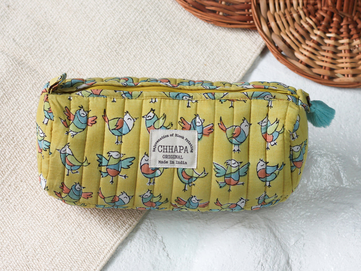 YELLOW BIRDS POUCH