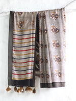 Black Gulaab butta -Chanderi Saree