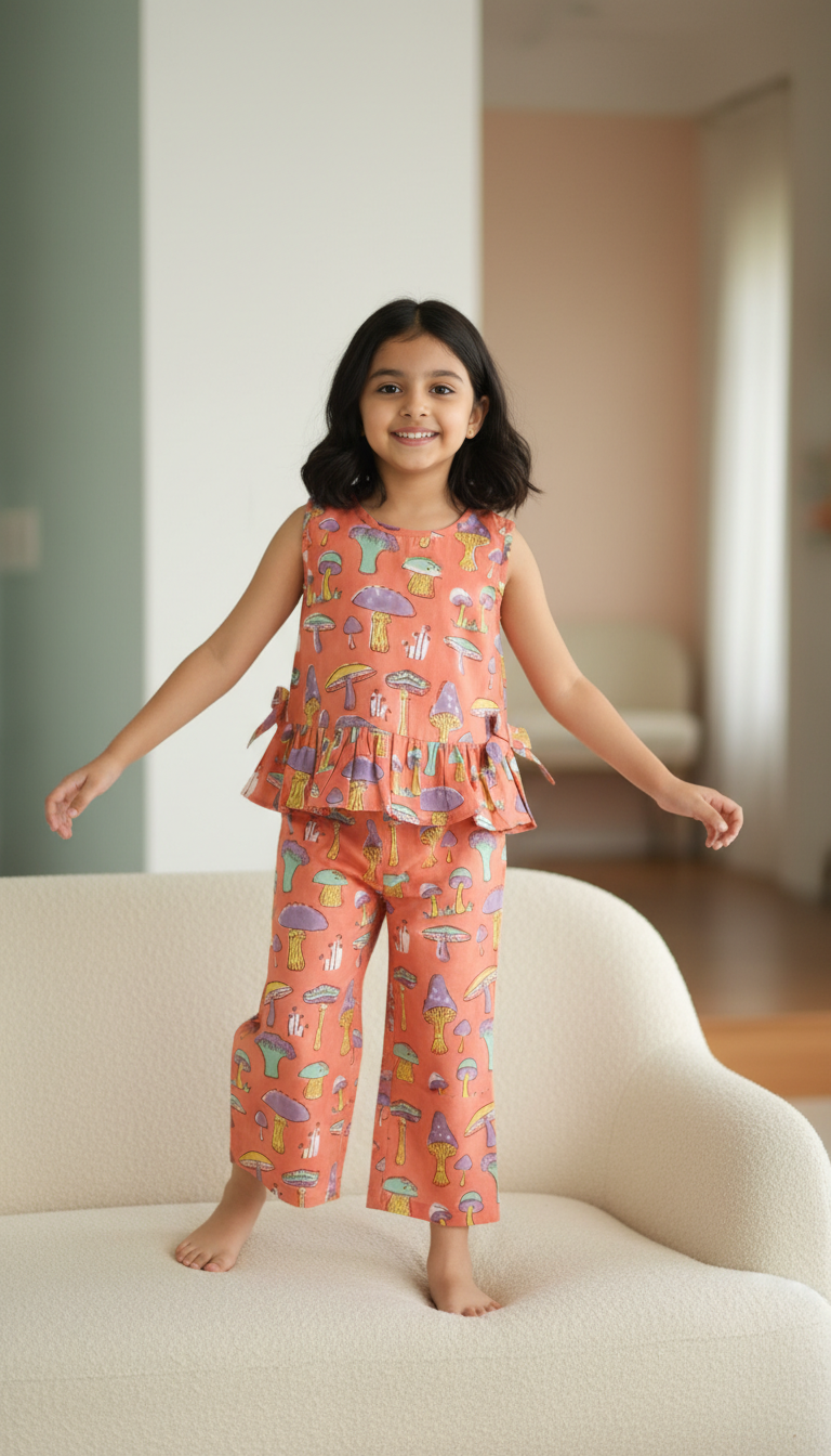 MUSHROOM TOP & PANT SET