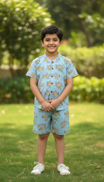 KIDS PLANE SHIRT & SHORT SET