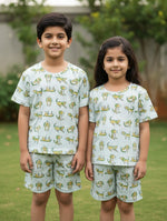 KIDS CUTE DOGGIE UNISEX T-SHIRT & SHORT SET