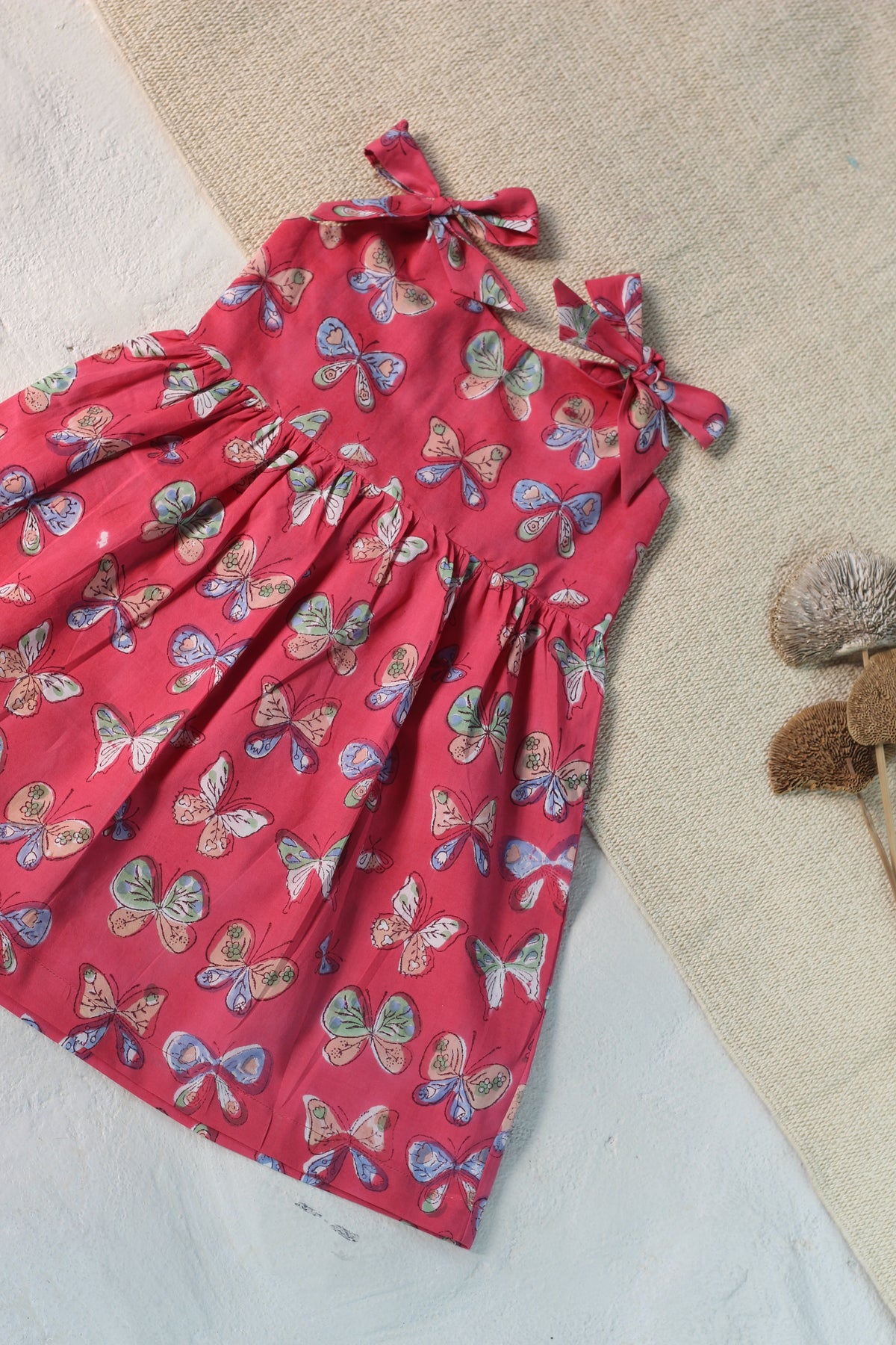 Butterfly Shoulder Bow Dress