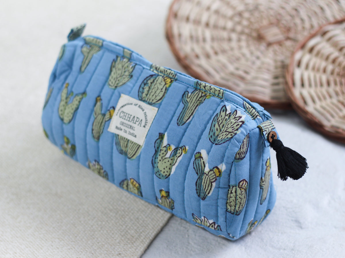 SKYBLUE CACTUS POUCH