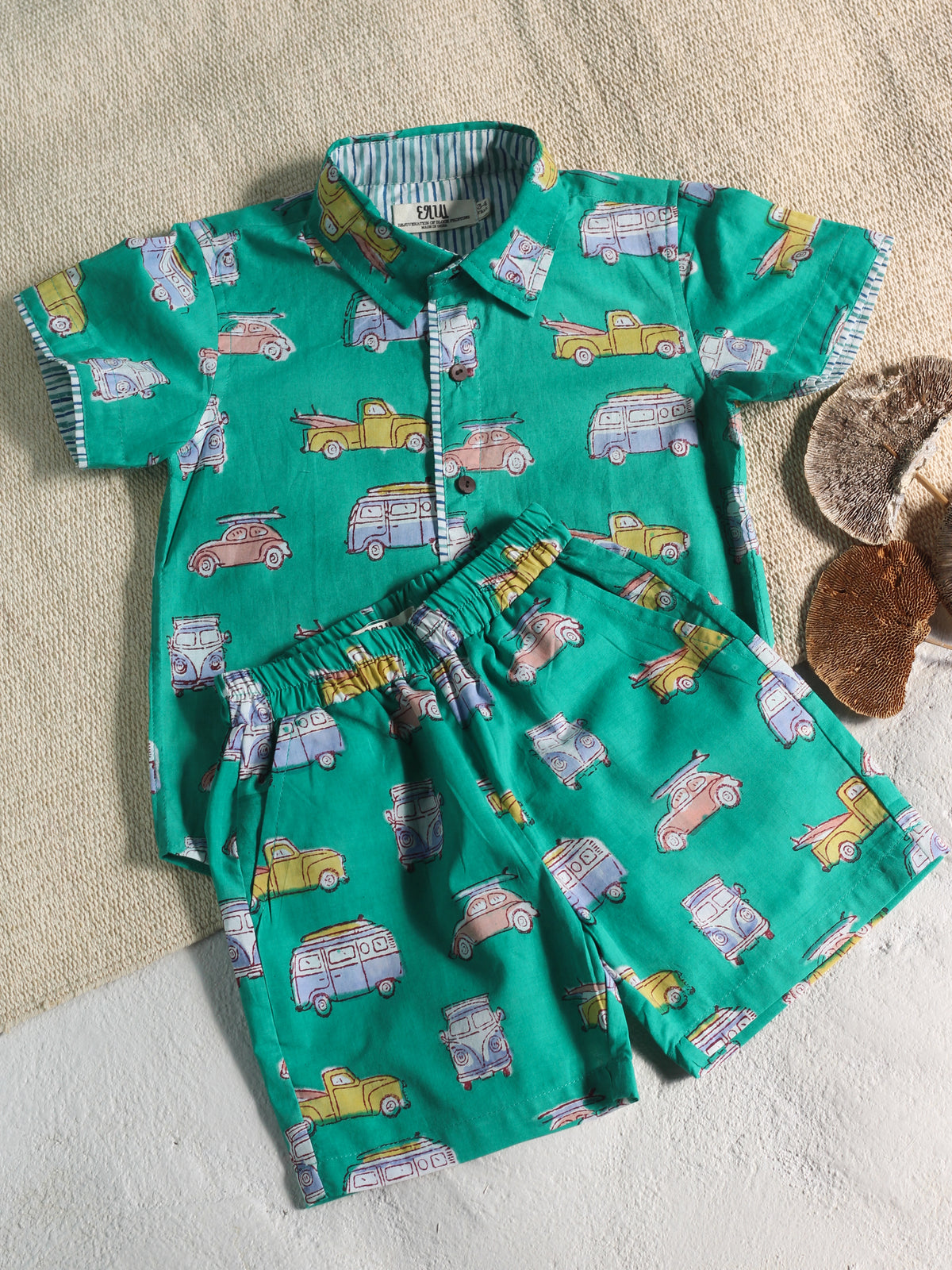 KIDS CAMPER VAN SHIRT & SHORT SET