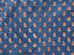 Fabric -Indigo Flower butti