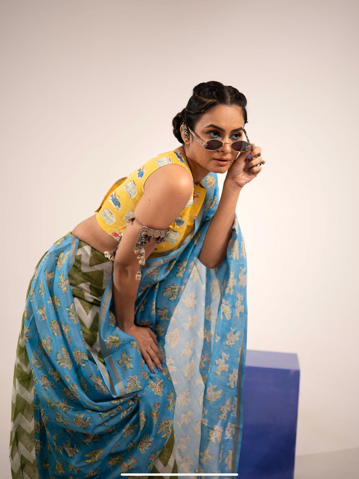 Retro Safar Chanderi Saree