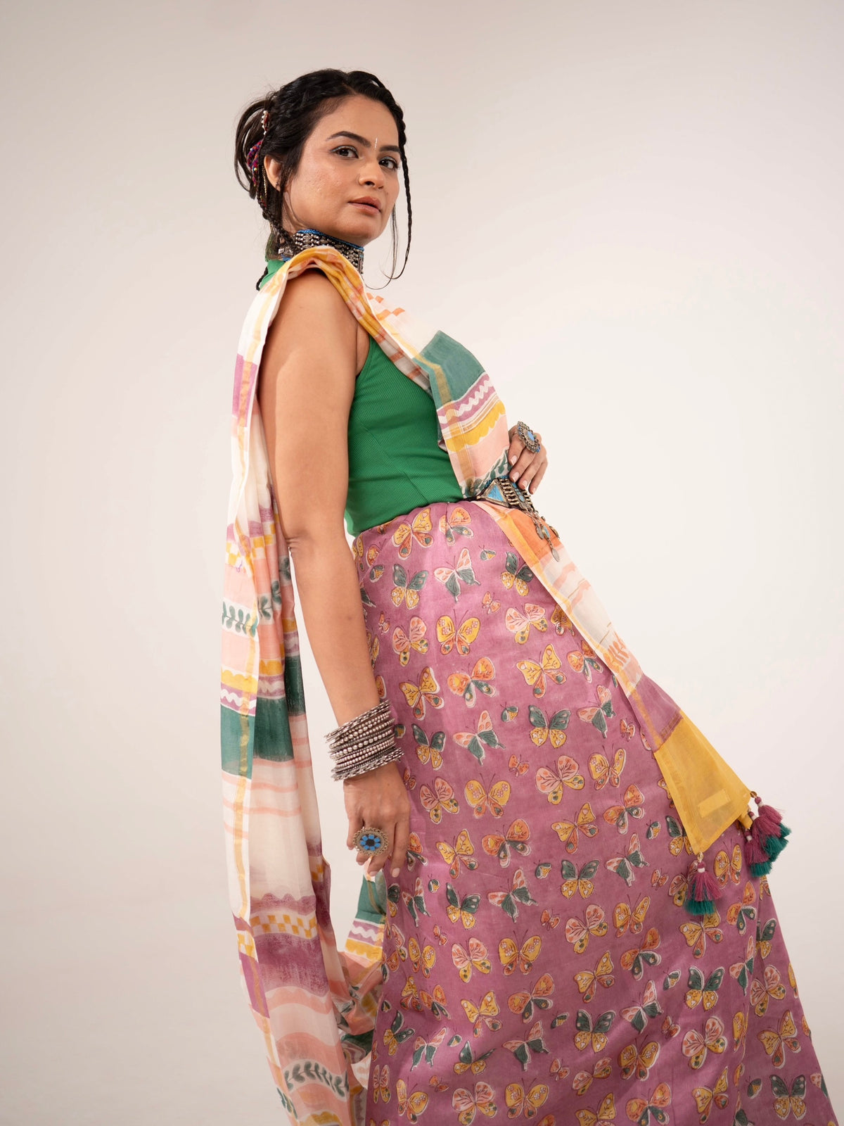 Carnival Chaderi Saree