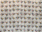 Fabric - Ivory Pastel Birds